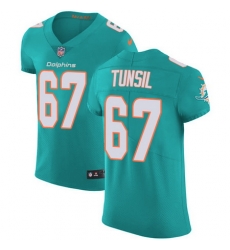 Nike Dolphins #67 Laremy Tunsil Aqua Green Team Color Mens Stitched NFL Vapor Untouchable Elite Jersey