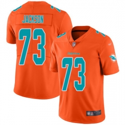 Nike Dolphins 73 Austin Jackson Orange Men Stitched NFL Limited Inverted Legend Jersey