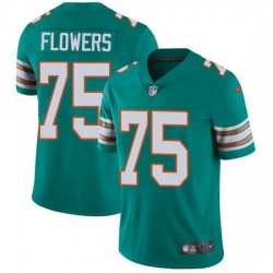 Nike Dolphins 75 Ereck Flowers Aqua Green Alternate Men Stitched NFL Vapor Untouchable Limited Jersey