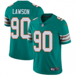 Nike Dolphins 90 Shaq Lawson Aqua Green Alternate Men Stitched NFL Vapor Untouchable Limited Jersey