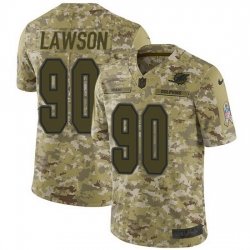 Nike Dolphins 90 Shaq Lawson Camo Men Stitched NFL Limited 2018 Salute To Service Jersey