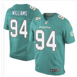 Nike Dolphins #94 Mario Williams Aqua Green Team Color Mens Stitched NFL New Elite Jersey