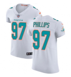 Nike Dolphins #97 Jordan Phillips White Mens Stitched NFL Vapor Untouchable Elite Jersey