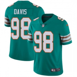 Nike Dolphins 98 Raekwon Davis Aqua Green Alternate Men Stitched NFL Vapor Untouchable Limited Jersey