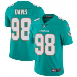 Nike Dolphins 98 Raekwon Davis Aqua Green Team Color Men Stitched NFL Vapor Untouchable Limited Jersey
