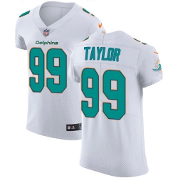 Nike Dolphins #99 Jason Taylor White Mens Stitched NFL Vapor Untouchable Elite Jersey