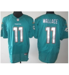 Nike Miami Dolphins 11 Mike Wallace Green Elite NFL Jersey