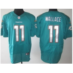 Nike Miami Dolphins 11 Mike Wallace Green Elite NFL Jersey