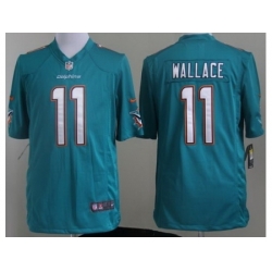 Nike Miami Dolphins 11 Mike Wallace Green Game NFL Jersey