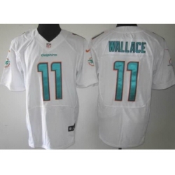 Nike Miami Dolphins 11 Mike Wallace White Elite NFL Jersey