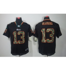 Nike Miami Dolphins 13 Dan Marino Black Elite Lights Out Camo Number NFL Jersey