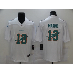 Nike Miami Dolphins 13 Dan Marino White Shadow Logo Limited Jersey