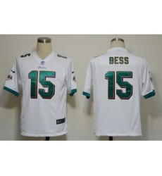 Nike Miami Dolphins 15 Davone Bess White Game Nike NFL Jersey