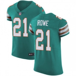 Nike Miami Dolphins 21 Eric Rowe Aqua Green Alternate Men Stitched NFL New Elite Jersey