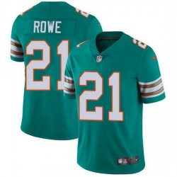 Nike Miami Dolphins 21 Eric Rowe Aqua Green Alternate Men Stitched NFL Vapor Untouchable Limited Jersey