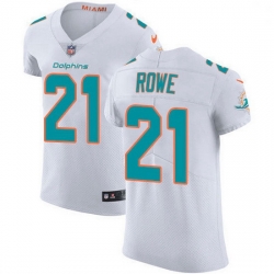 Nike Miami Dolphins 21 Eric Rowe White Men Stitched NFL New Elite Jersey