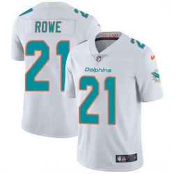 Nike Miami Dolphins 21 Eric Rowe White Men Stitched NFL Vapor Untouchable Limited Jersey