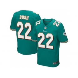 Nike Miami Dolphins 22 Reggie Bush Green Elite NFL Jersey
