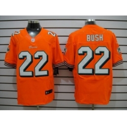 Nike Miami Dolphins 22 Reggie Bush Orange Elite NFL Jersey