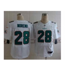 Nike Miami Dolphins 28 Knowshon Moreno White Elite NFL Jersey