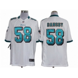 Nike Miami Dolphins 58 Dansby White Limited NFL Jersey