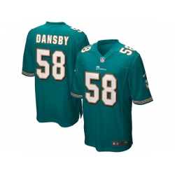 Nike Miami Dolphins 58 Karlos Dansby green Game NFL Jersey