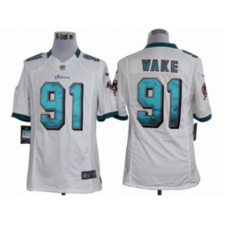 Nike Miami Dolphins 91 Cameron Wake white Limited NFL Jersey