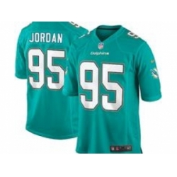 Nike Miami Dolphins 95 Dion Jordan Green Game NFL Jersey