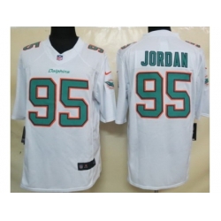 Nike Miami Dolphins 95 Dion Jordan White Limited NFL Jersey