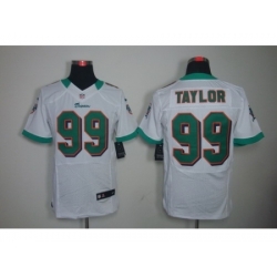 Nike Miami Dolphins 99 Jason Taylor White Elite NFL Jersey