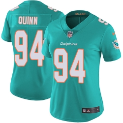 Nike Dolphins #94 Robert Quinn Aqua Green Team Color Womens Stitched NFL Vapor Untouchable Limited Jersey