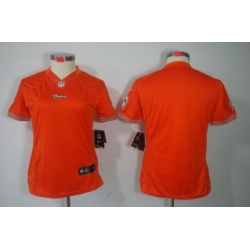 Women Nike Miami Dolphins Blank Orange Color[Women Limited Jerseys]