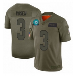 Womens Miami Dolphins 3 Josh Rosen Limited Camo 2019 Salute to Service Football Jersey
