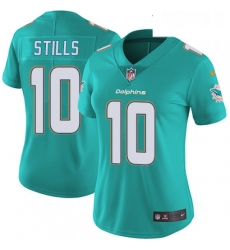 Womens Nike Miami Dolphins 10 Kenny Stills Aqua Green Team Color Vapor Untouchable Limited Player NFL Jersey