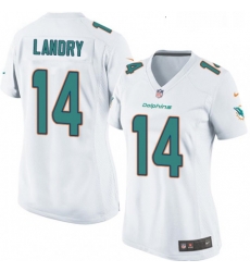 Womens Nike Miami Dolphins 14 Jarvis Landry Game White NFL Jersey