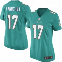 Womens Nike Miami Dolphins 17 Ryan Tannehill Game Aqua Green Team Color NFL Jersey
