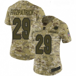 Womens Nike Miami Dolphins 29 Minkah Fitzpatrick Limited Camo 2018 Salute to Service NFL Jersey