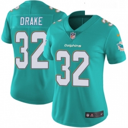 Womens Nike Miami Dolphins 32 Kenyan Drake Aqua Green Team Color Vapor Untouchable Limited Player NFL Jersey