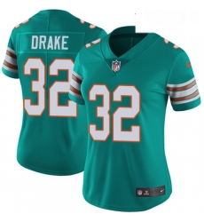 Womens Nike Miami Dolphins 32 Kenyan Drake Elite Aqua Green Alternate NFL Jersey