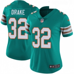 Womens Nike Miami Dolphins 32 Kenyan Drake Elite Aqua Green Alternate NFL Jersey