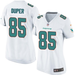 Womens Nike Miami Dolphins #85 Mark Duper White NFL Jersey