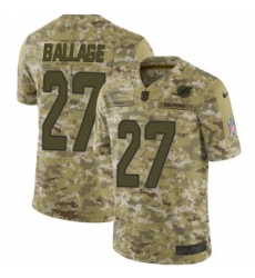 Kalen Ballage Miami Dolphins Youth Limited 2018 Salute to Service Nike Jersey Camo