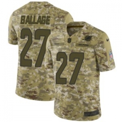 Kalen Ballage Miami Dolphins Youth Limited 2018 Salute to Service Nike Jersey Camo