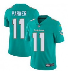 Nike Dolphins #11 DeVante Parker Aqua Green Team Color Youth Stitched NFL Vapor Untouchable Limited Jersey