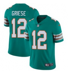 Nike Dolphins #12 Bob Griese Aqua Green Alternate Youth Stitched NFL Vapor Untouchable Limited Jersey
