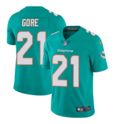 Nike Dolphins #21 Frank Gore Aqua Green Team Color Youth Stitched NFL Vapor Untouchable Limited Jersey