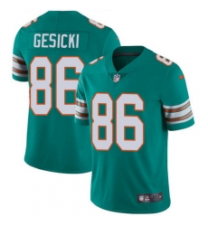 Nike Dolphins #86 Mike Gesicki Aqua Green Alternate Youth Stitched NFL Vapor Untouchable Limited Jersey