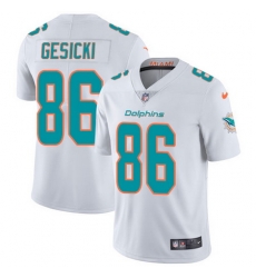 Nike Dolphins #86 Mike Gesicki White Youth Stitched NFL Vapor Untouchable Limited Jersey