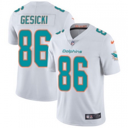 Nike Dolphins #86 Mike Gesicki White Youth Stitched NFL Vapor Untouchable Limited Jersey