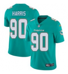 Nike Dolphins #90 Charles Harris Aqua Green Team Color Youth Stitched NFL Vapor Untouchable Limited Jersey
